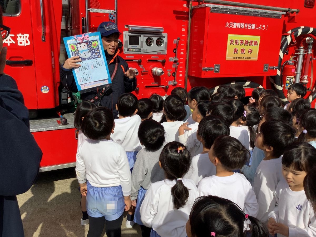 (全園児)避難訓練 上手でした!(褒められた!)