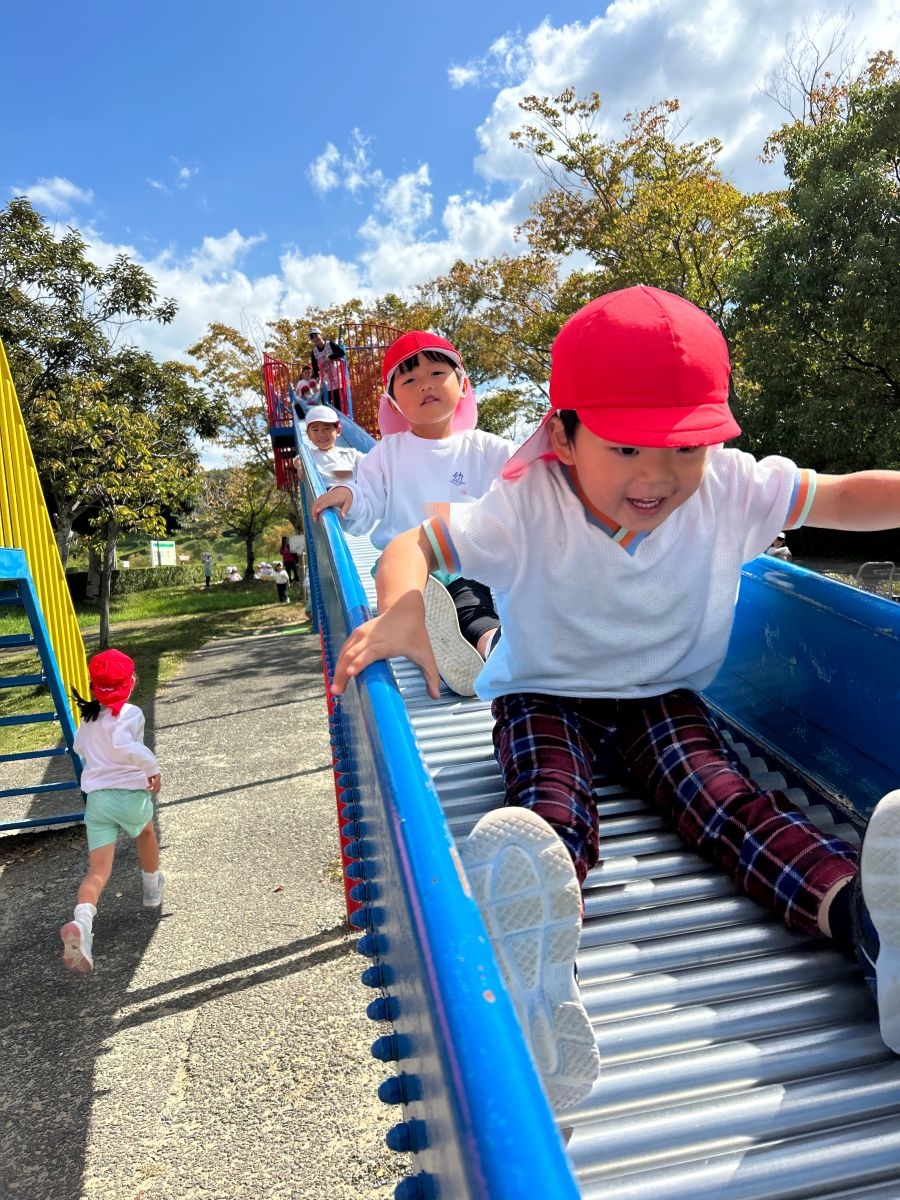 (年中さん)どんぐりひろってくるぞー!