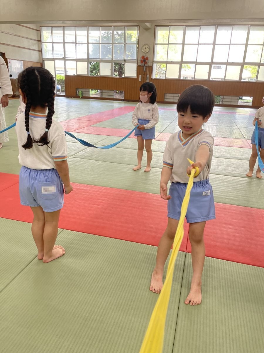 (年長)体操教室始まりました!【第1回は 柔道教室です!】
