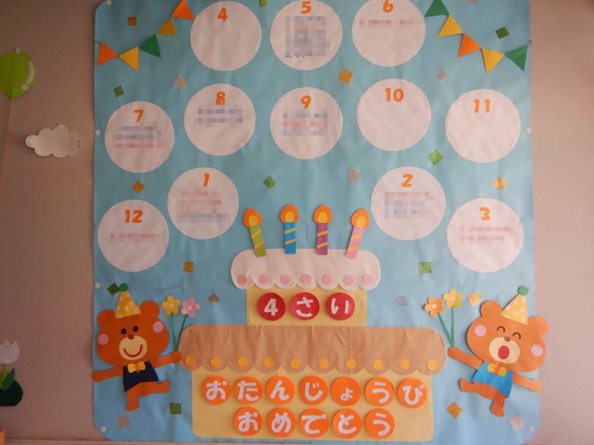 (2022年度)お誕生日おめでとう!手作りお誕生表!