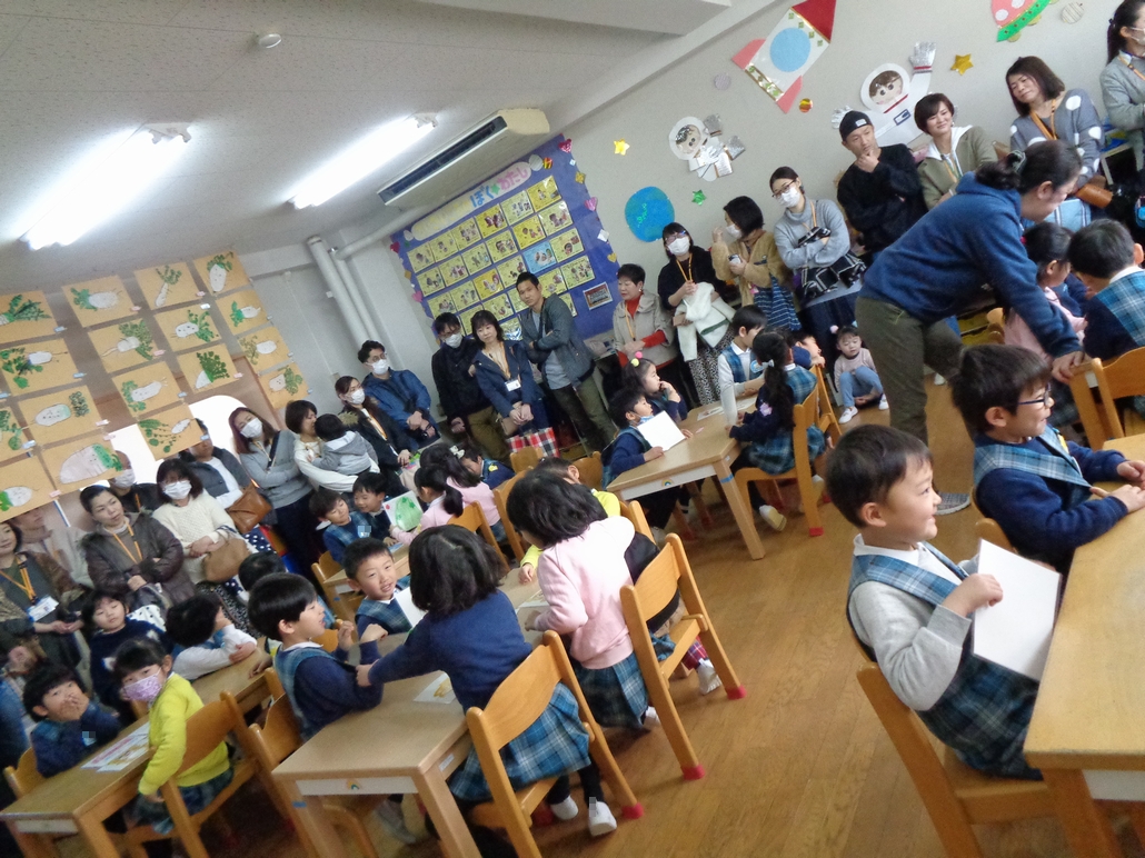 年長さんの最後の参観です!幼稚園楽しかったぁー