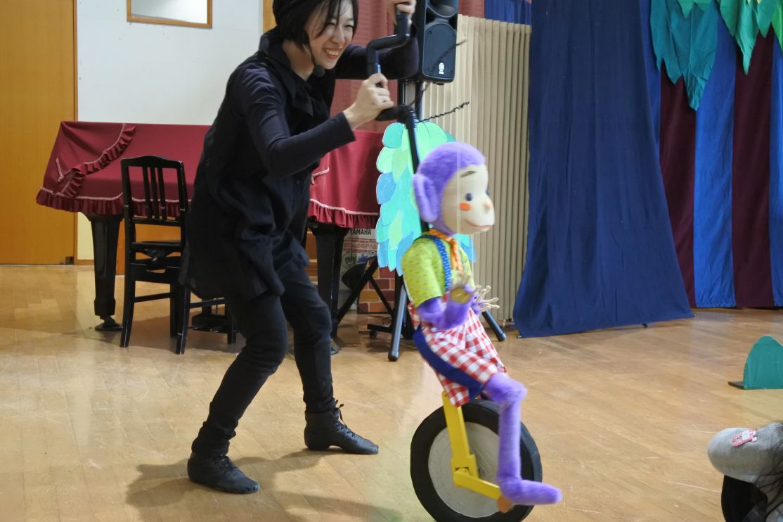 幼稚園に【人形劇団 黄色い自転車さん】が来てくれました!