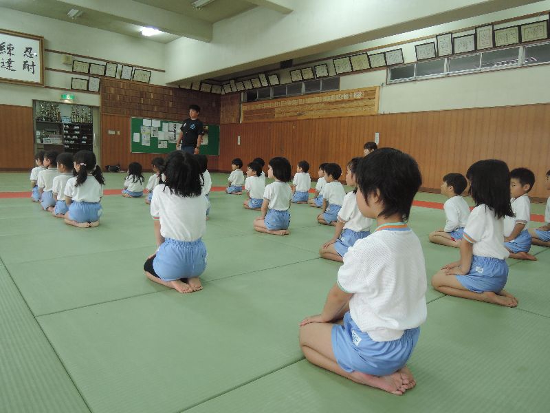 体操教室in柔道場!!